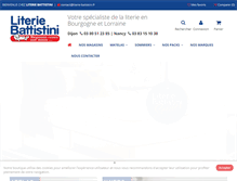 Tablet Screenshot of literie-battistini.fr